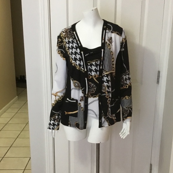 Joseph Ribkoff jacket and tank - Picture 3 of 7